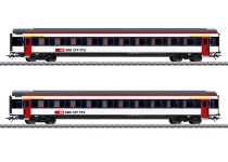 Märklin 42154 - H0 - 2-tlg. Set Personenwagen EW IV A, 1. Klasse, SBB, Ep. VI